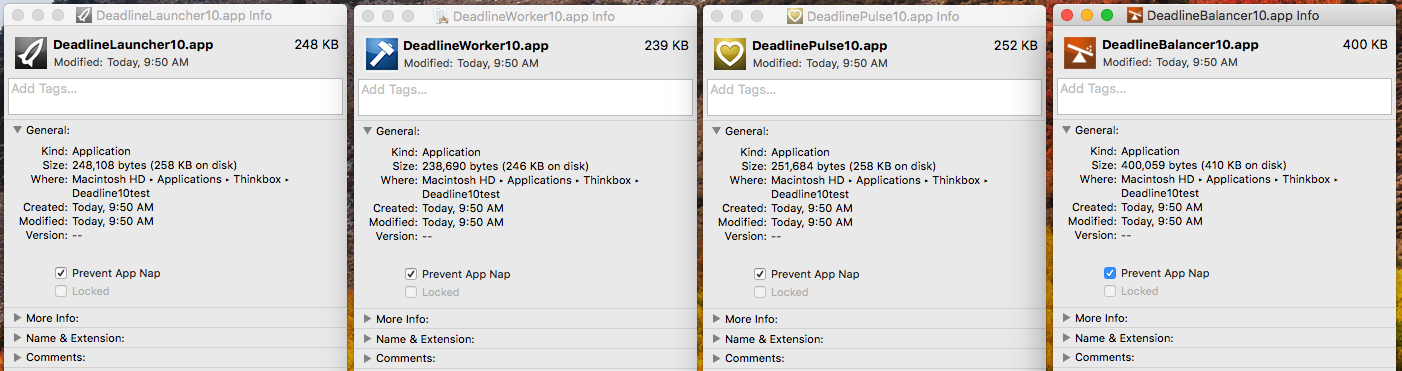 Disable App Nap